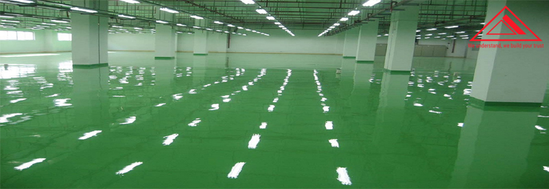 Thi công sơn sàn Epoxy tại nhà máy Asahi Intecc Hà Nội Co., Ltd 1